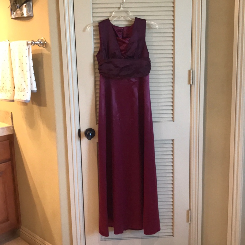 Satin prom dress